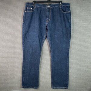 Fiend Mens Size 42/32 Blue Dark Wash Straight Leg Denim Skater Jeans